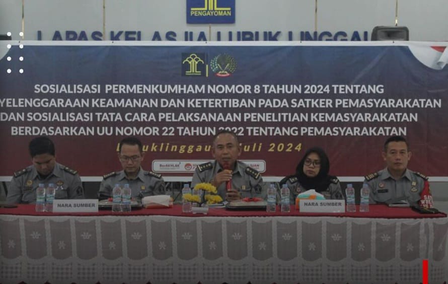 Sosialisasikan Permenkumham Nomor 8 Tahun 2024 Pada Lapas Lubuklinggau