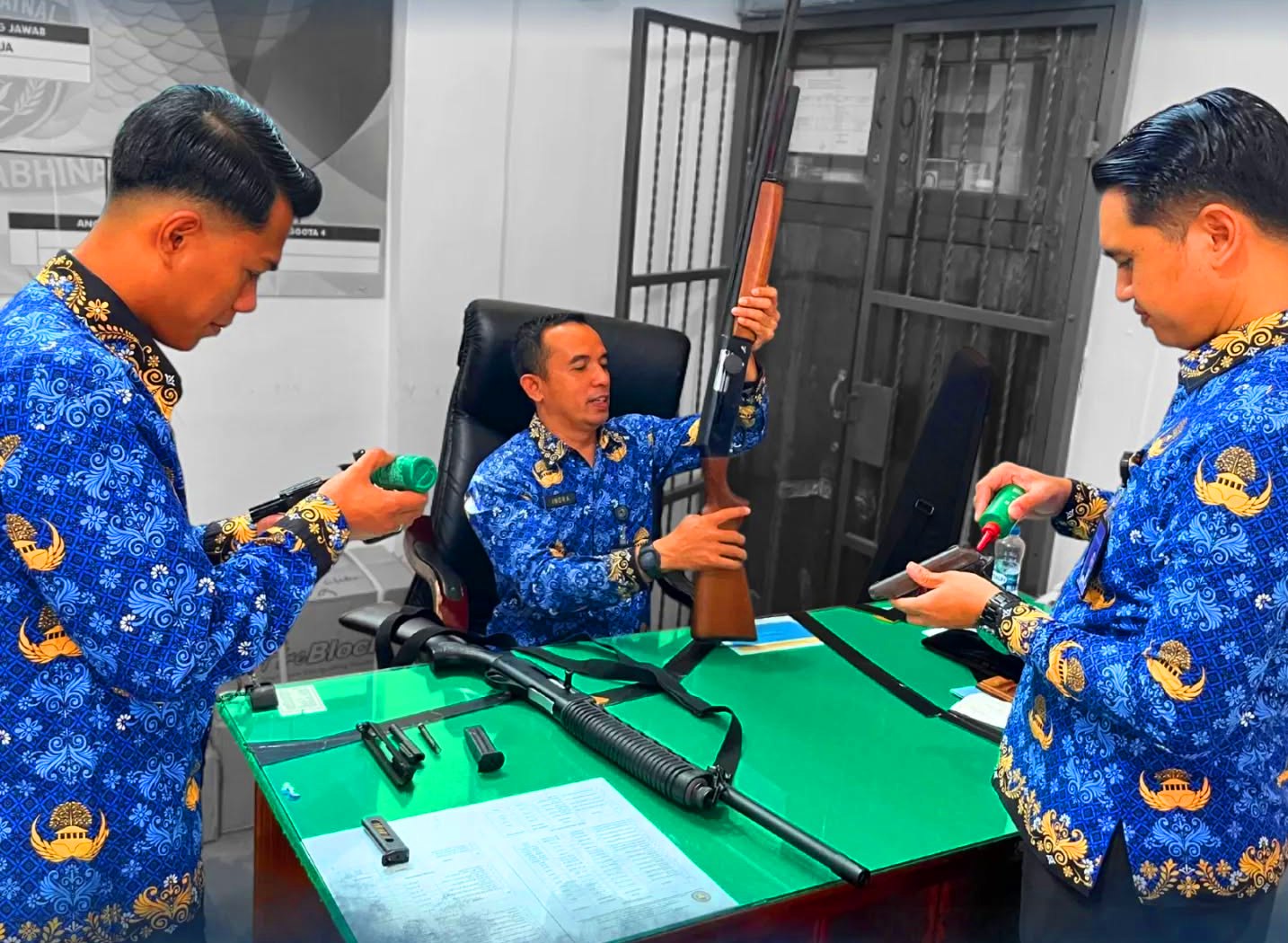 Lapas Lubuk Linggau Lakukan Pemeliharaan Senjata untuk Perkuat Keamanan