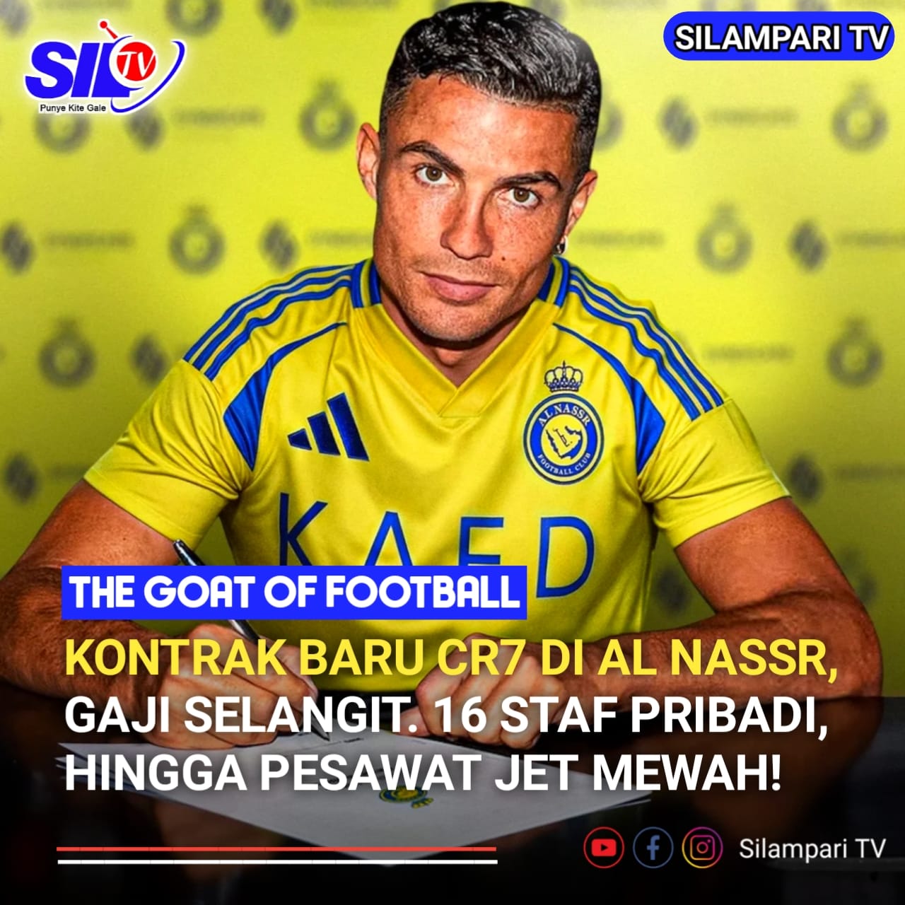 Kontrak Baru CR7 di Al Nassr: Gaji Fantastis, 16 Staf Pribadi, hingga Jet Mewah!