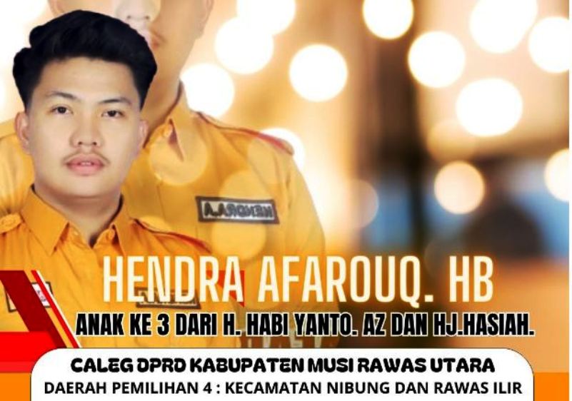 Masih Berusia 22 Tahun, Hendra Afarouq Caleg Terpilih Termuda di Muratara