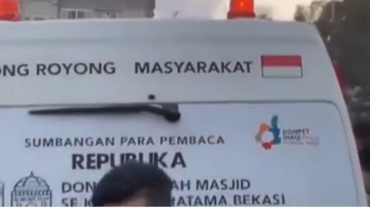 Ambulans dari Indonesia Angkut Korban Palestina, Ternyata Warga Bekasi yang Mengirimkan