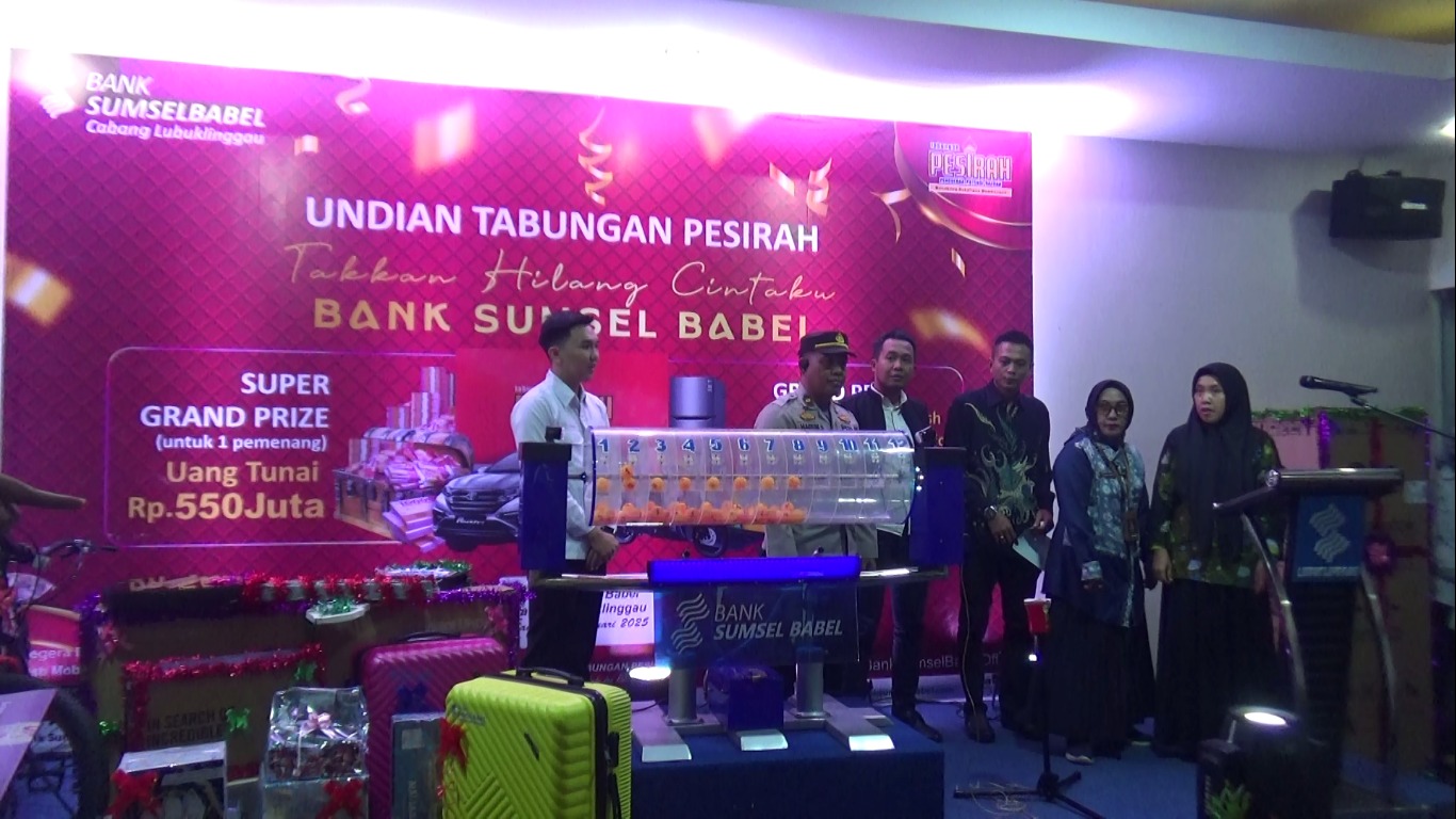 Bank Sumsel Babel Cabang Lubuklinggau Sukses Gelar Undian Tabungan Pesirah Bertema Takkan Hilang Cintaku Bank 