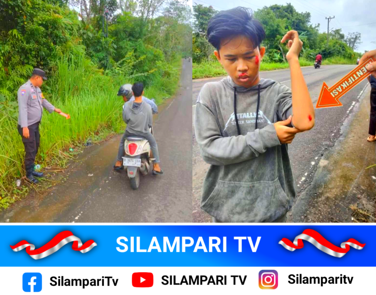 Begal Beraksi di Jalan Poros Lubuklinggau, Mahasiswa Terluka dan Kehilangan Motor