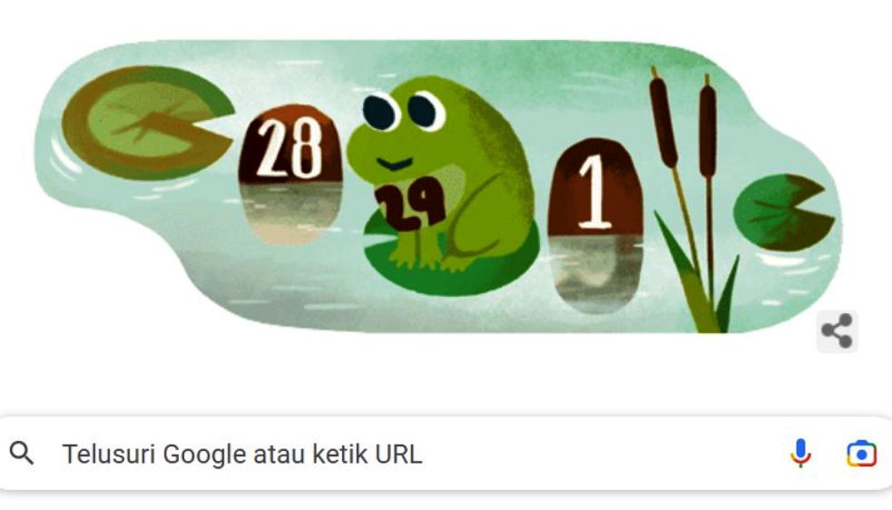 Google Doodle Rayakan Hari Kabisat, Kamis 29 Februari 2024