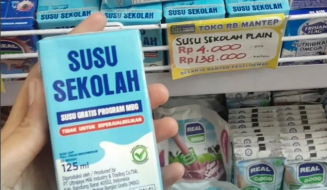 Viral Susu Program MBG Dijual di Minimarket, Harga Rp4 Ribu Picu Pertanyaan Publik