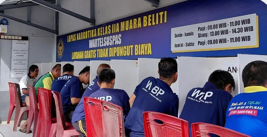 Wartelsuspas Humanis dan Terawasi, Lapas Narkotika Kelas IIA Muara Beliti Pastikan Hak Komunikasi Warga Binaan