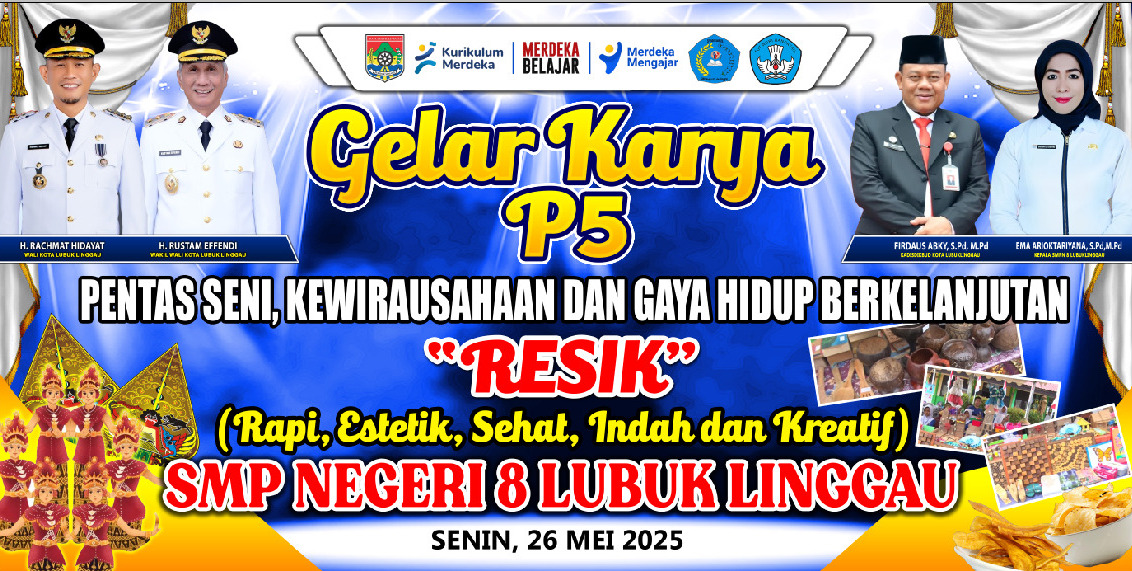 SMP Negeri 8 Lubuklinggau Gelar Karya P5 Bertema 