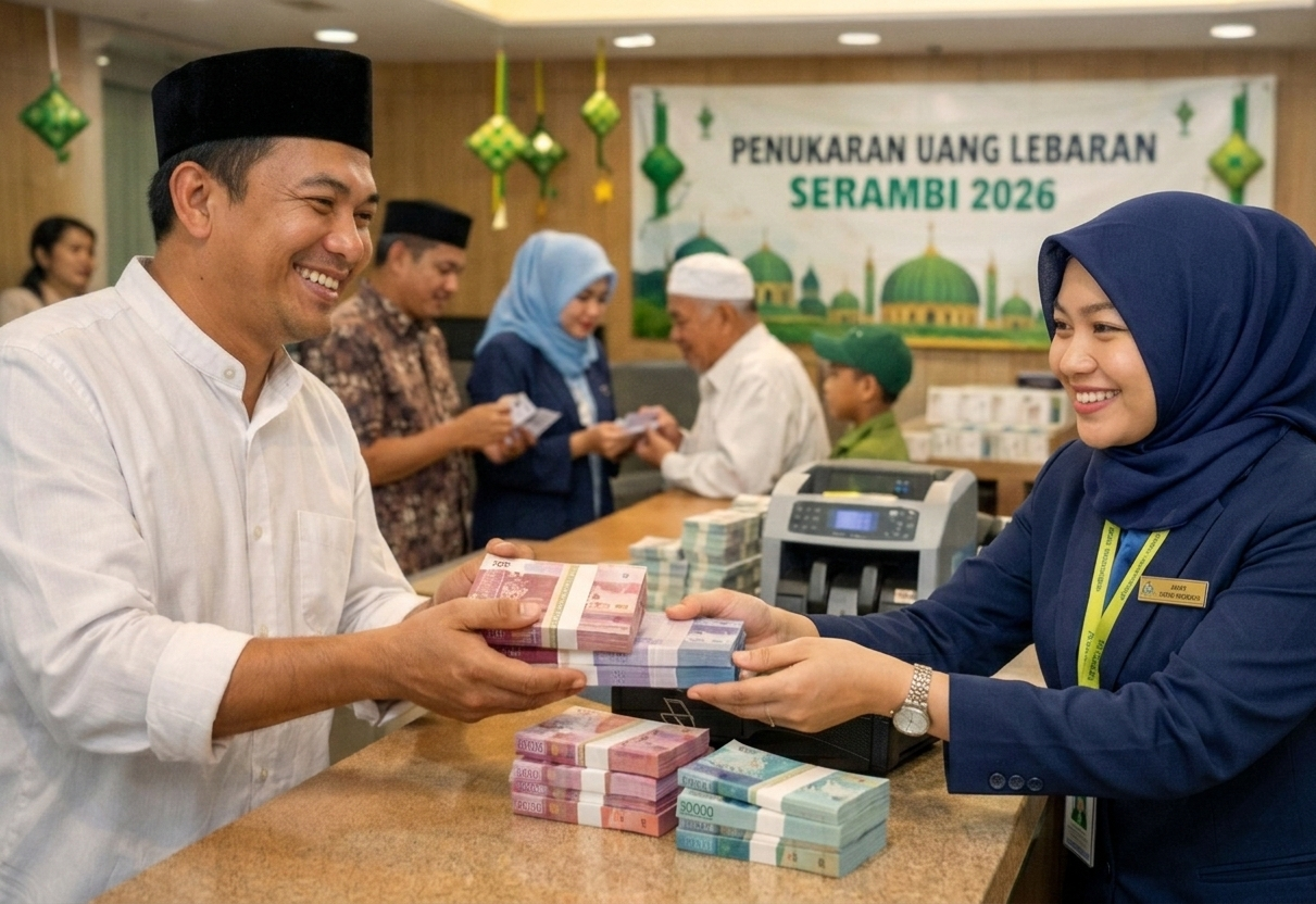 Cara Tukar Uang Baru SERAMBI 2026 di BRI, BNI, dan Mandiri serta Ketentuan Minimal Penukaran Per Nominal