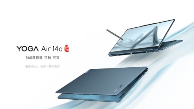 Lenovo YOGA Air 14c Resmi Rilis, Notebook Flip 360 Derajat: Simak Spesifikasi dan Harganya!