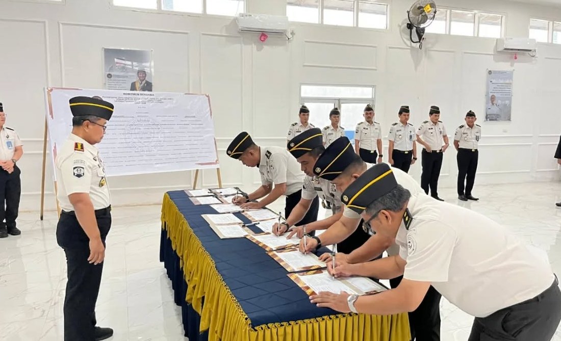 Perkuat Zona Integritas, Lapas Lubuklinggau Teken Pakta Integritas Menuju WBK/WBBM