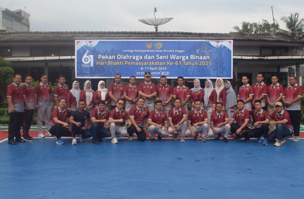 Rangkaian HBP Ke-61, Lapas Kelas IIA Lubuklinggau Gelar Pembukaan Pekan Olahraga dan Seni Warga Binaan