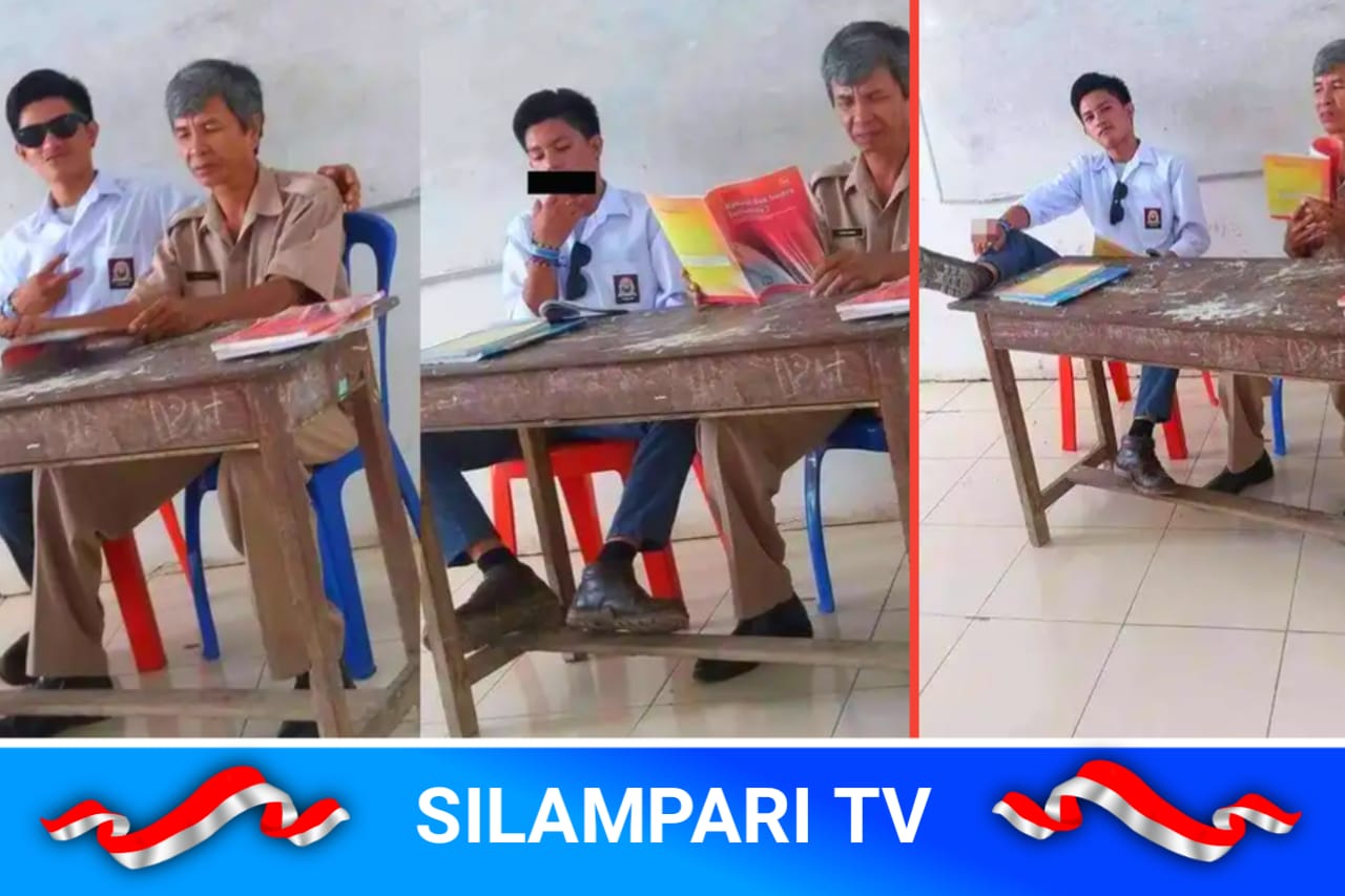 Takut Langgar HAM, Guru di Makassar Diam Saat Siswa Merokok di Sampingnya.