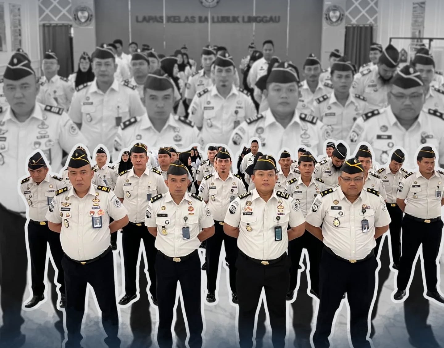 Lapas Lubuk Linggau Ikuti Apel Bersama Awal Tahun 2026 Secara Virtual