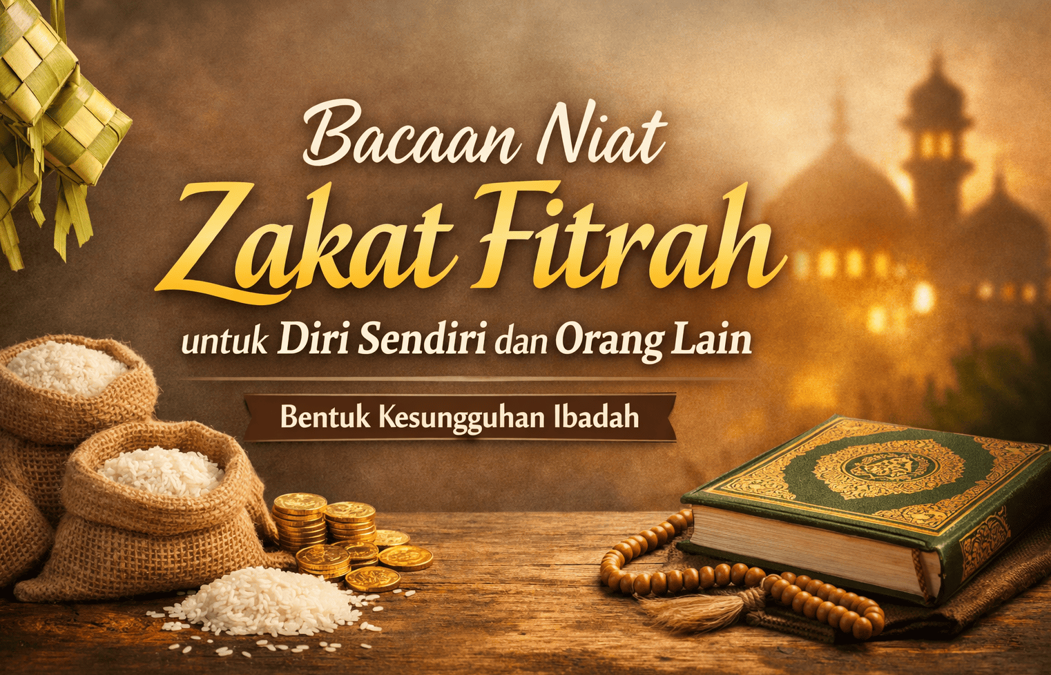 Lengkap! Bacaan Niat Zakat Fitrah untuk Diri Sendiri dan Keluarga