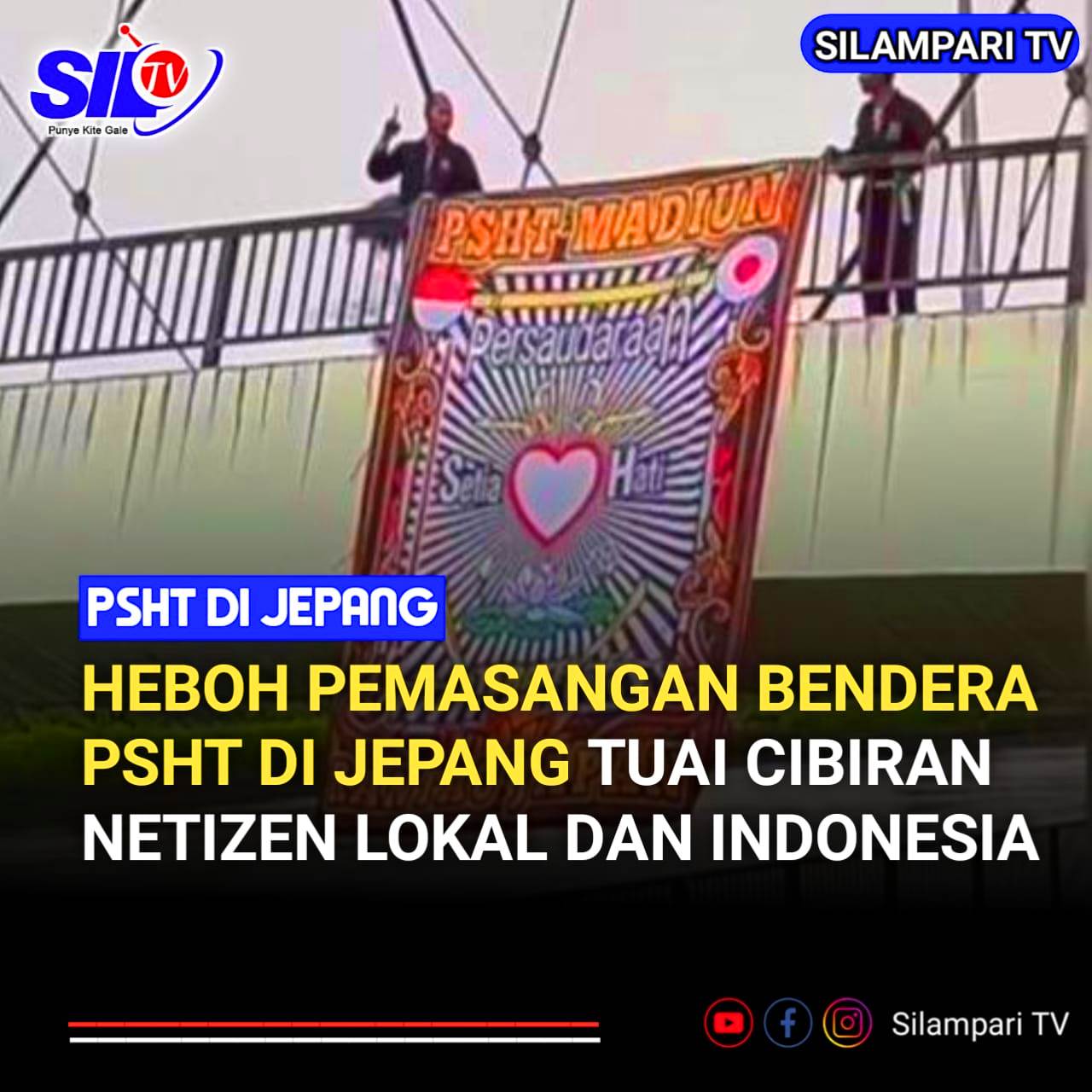 Heboh Pemasangan Bendera PSHT di Jepang Tuai Cibiran Netizen Lokal dan Indonesia