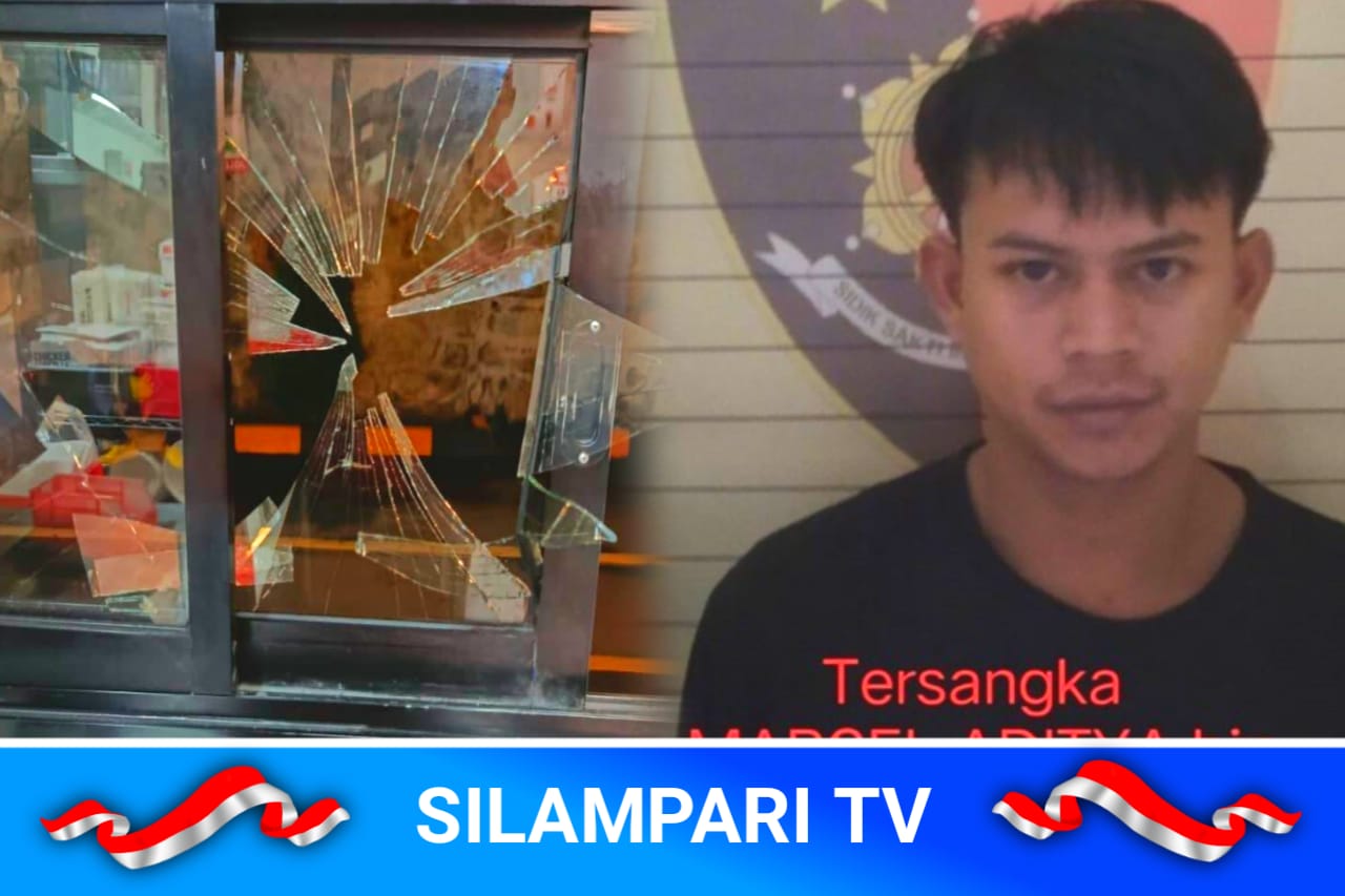 Gara-Gara Kulit Ayam, Pemuda Ngamuk dan Rusak Kaca KFC Tangsel, Polisi Amankan Pelaku.