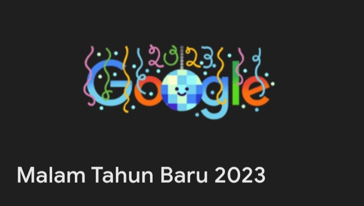 Google Doodle Rayakan Malam Tahun Baru Pakai Lampu Disko