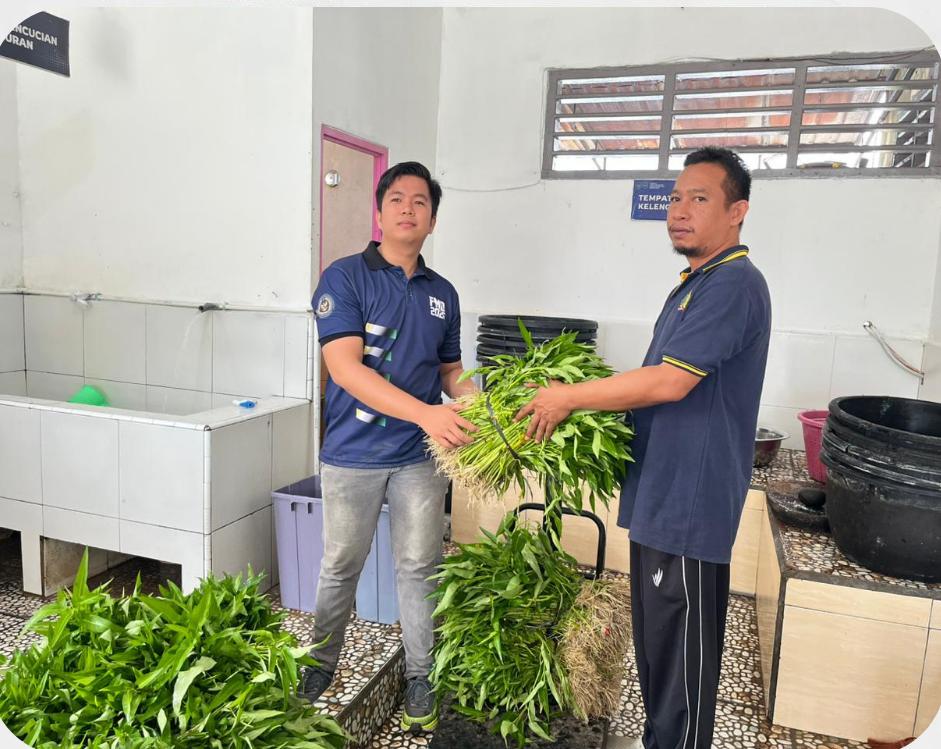 Panen Raya Kangkung Jadi Bukti Keberhasilan Program Pembinaan di Lapas Muara Beliti