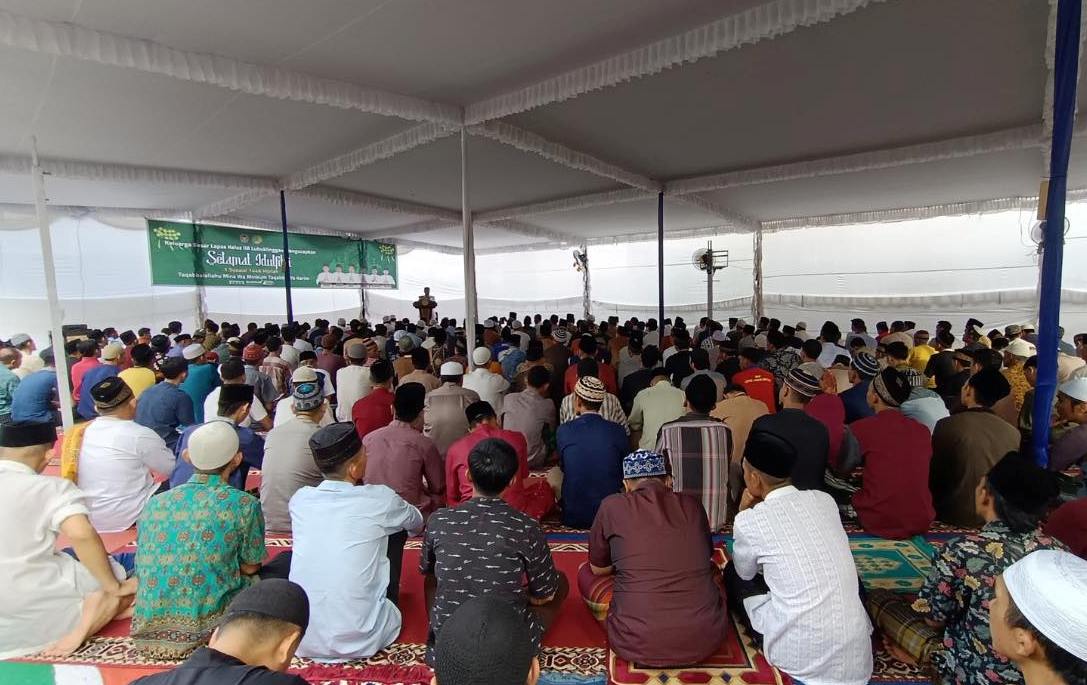 Ratusan WBP dan Petugas Lapas Lubuklinggau Ikuti Shalat Idul Fitri 1446 H di Lapangan Lapas
