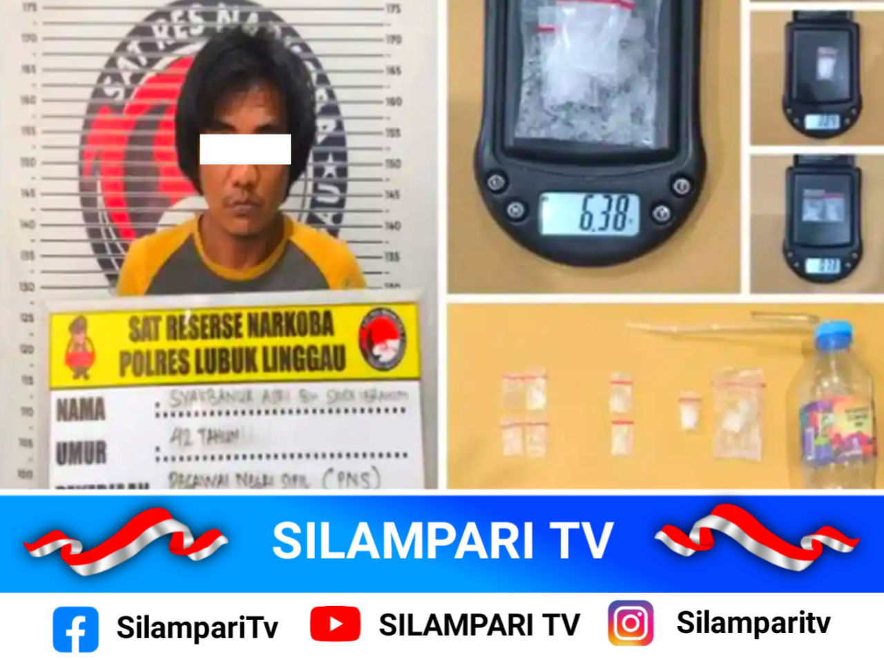 Geger! PNS di Lubuklinggau Ditangkap Polisi, Sabu 6,38 Gram Ditemukan di Dalam Sumur