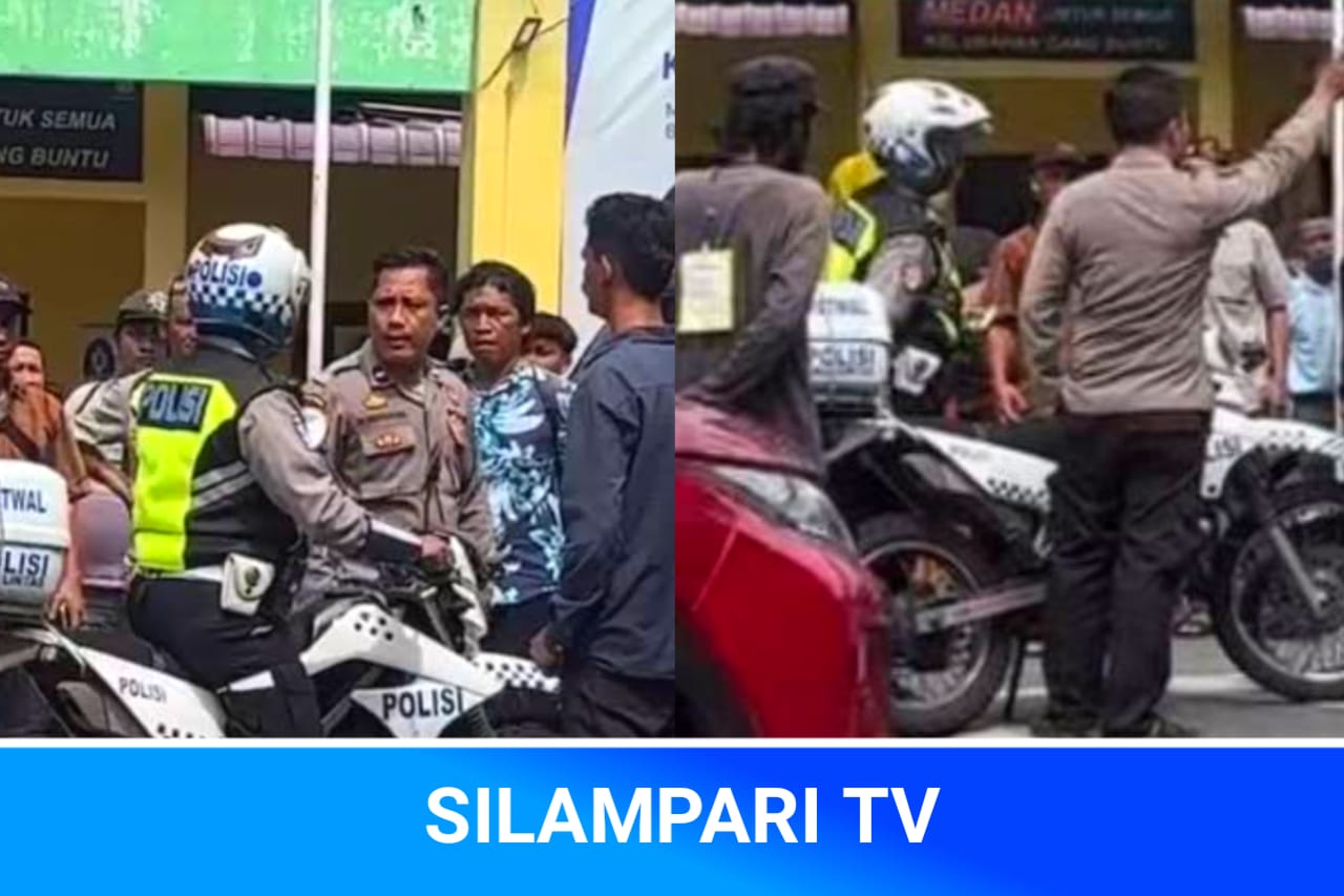 Viral! Polisi Tilang Motor Milik Polisi Lain, Cekcok Hebat di Jalanan Medan.