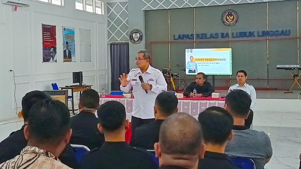 Tingkatkan Kualitas Kinerja, Lapas Lubuk Linggau Gelar Rapat Pengamanan Penguatan Tugas dan Fungsi Pengamanan