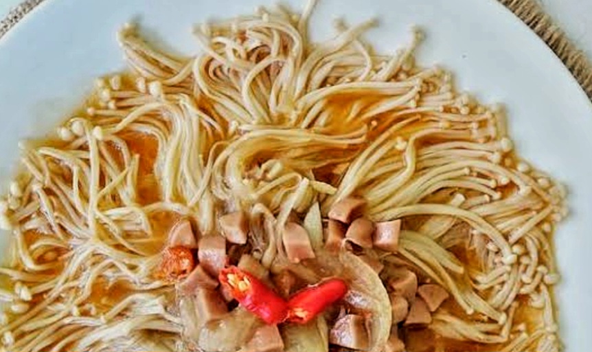 Resep Jamur Enoki Saus Tiram Ala Restoran, Mudah dan Praktis