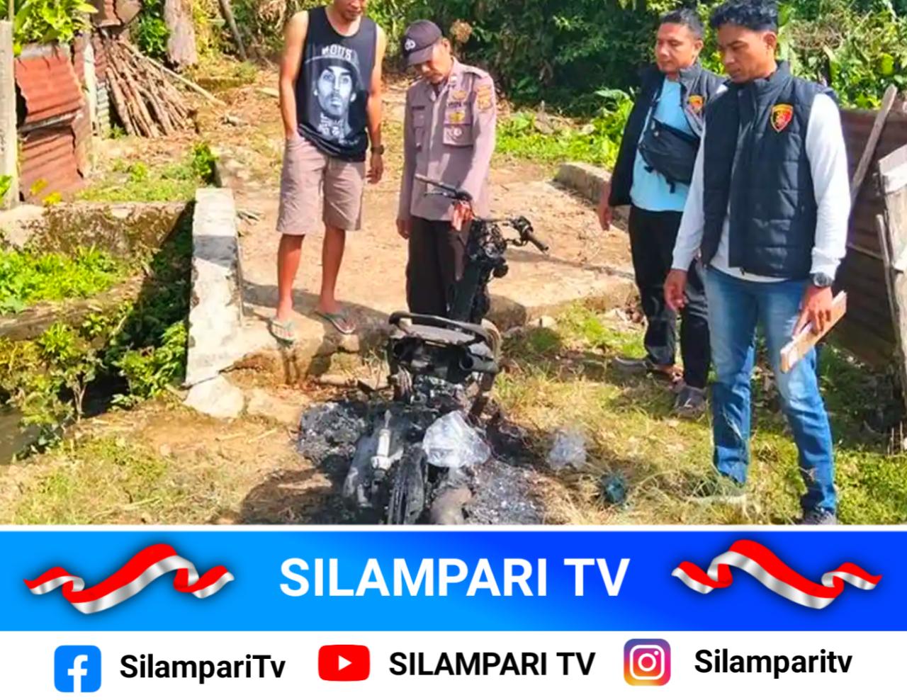 Dramatis! Pencurian Kopi di Lahat Berujung Aksi Pembakaran Motor