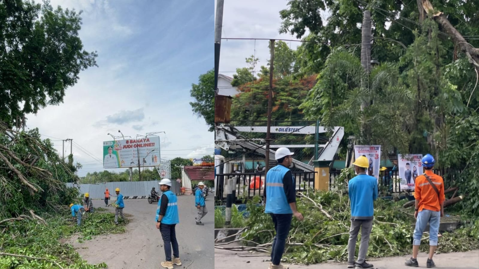 Gerak Cepat PLN Pulihkan Listrik Pasca Angin Puting Beliung di Muara Enim Sumatera Selatan