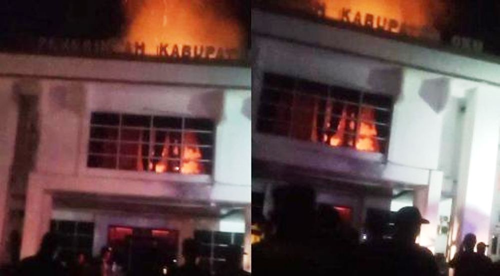 2 Ruangan Kantor Pemkab OKU Dilalap Jago Merah, Sekda OKU Pastikan Tidak Ada Dokumen Penting yang Terbakar Api