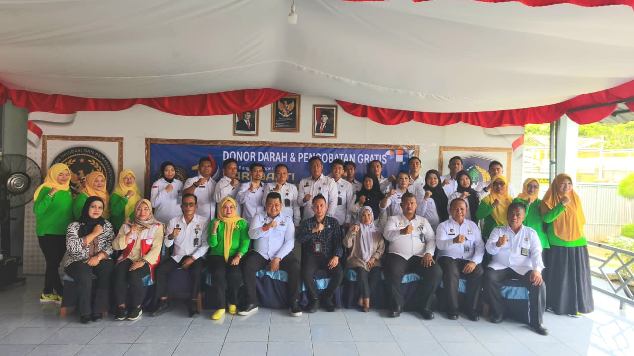 Hari Bakti Pemasyarakatan Ke-1 tahun 2025, Lapas Narkotika Muara Beliti Donor Darah Dan Pengobatan Gratis