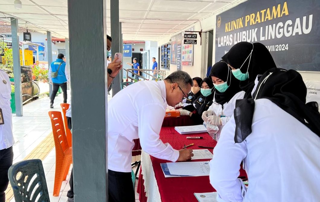 Lapas Lubuk Linggau Gelar Tes Urine, Dukung Akselerasi Program Menteri Imigrasi dan Pemasyarakatan