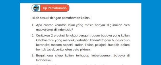 Kunci Jawaban Uji Pemahaman IPAS Kelas 4 SD Halaman 170 Kurikulum Merdeka