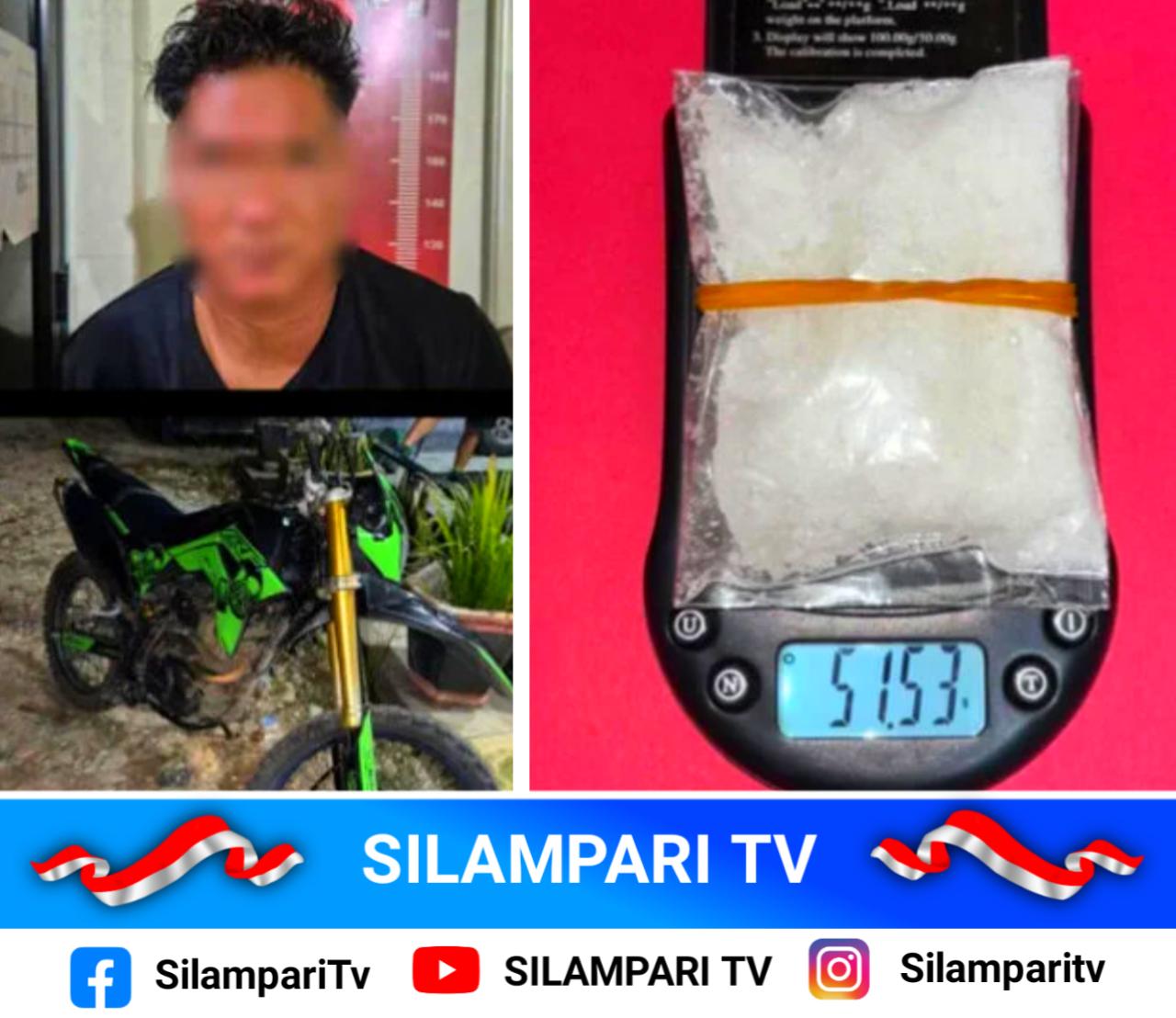 Geger! Pria di Muratara Ditangkap Bawa Sabu 51,53 Gram