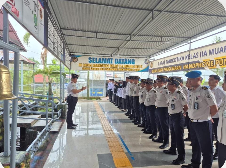 Perkuat Integritas, Kalapas Narkotika Muara Beliti Ingatkan Disiplin Pegawai