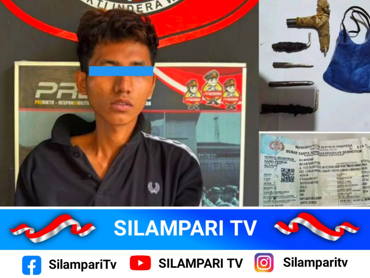 Tim Macan Linggau Tangkap Pria Diduga Curanmor Sembunyi di Rejang Lebong