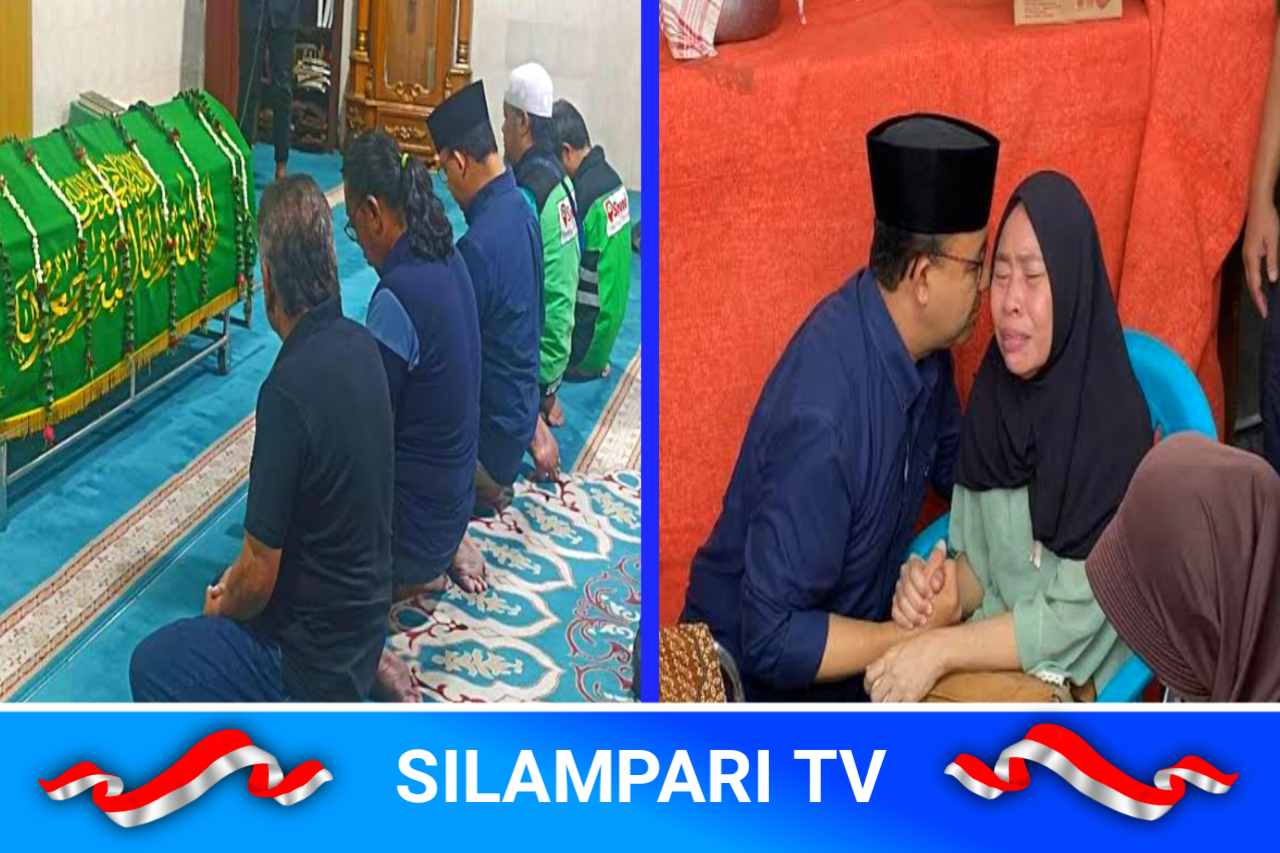 Haru, Anies Baswedan Hadir dan Shalatkan Jenazah Driver Ojol Korban Rantis Brimob.