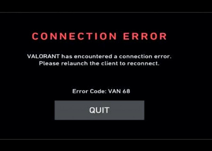 Jangan Panik, Begini Cara Atasi Error Valorant VAN 68