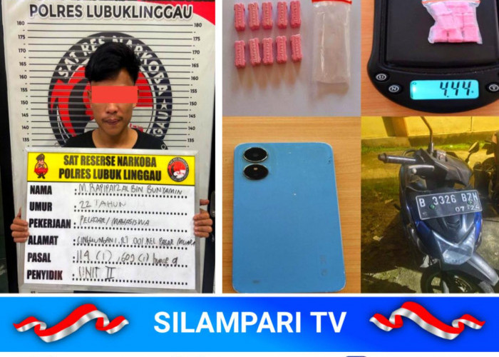Pemuda Musi Rawas Ditangkap di Samping Masjid Agung Lubuklinggau, Bawa 10 Pil Ekstasi Langka