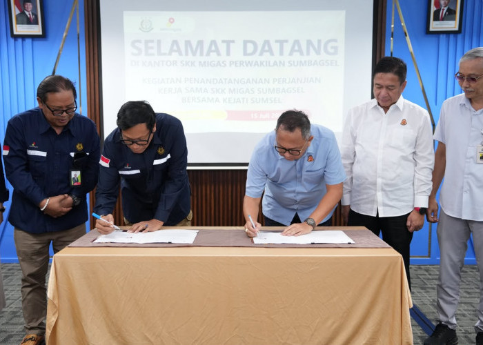 Menjaga Operasional Hulu Migas Sesuai Koridor Hukum, SKK Migas Sumbagsel Teken PKS Bersama Kejati
