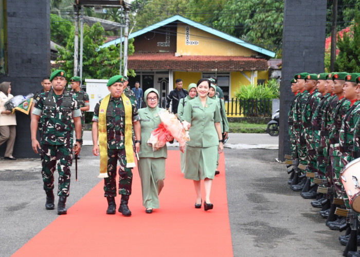 Danrem 044/Gapo Kunjungi Kodim 0406/Lubuk Linggau, Perkuat Soliditas dan Kepedulian Prajurit