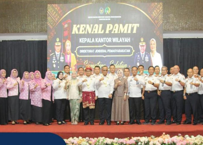 Perkuat Sinergi Pemasyarakatan, Lapas Narkotika Muara Beliti Hadiri Acara Kenal Pamit Kakanwil Ditjenpas Sumse