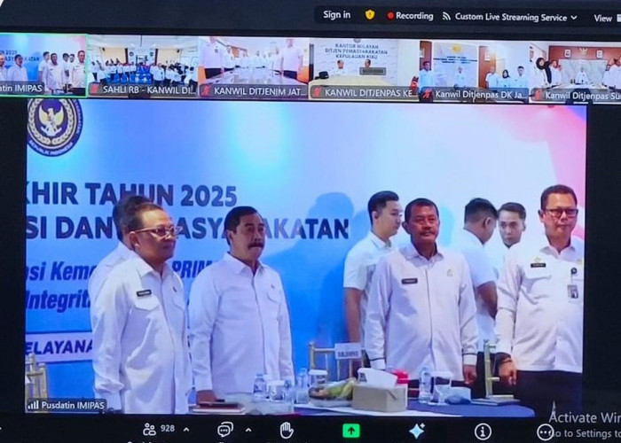 Kalapas Narkotika Muara Beliti Ikuti Refleksi Kinerja Akhir Tahun 2025