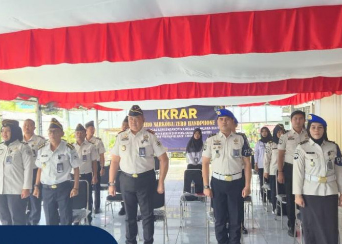 Perkuat Komitmen, Lapas Narkotika Muara Beliti Ikuti Ikrar Zero Narkoba dan HP Secara Daring