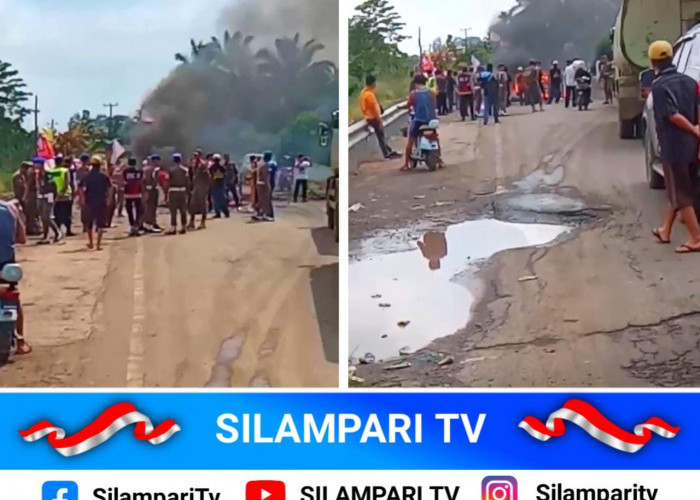Warga Desa Sugi Waras Musi Banyuasin Demo, Tuntut Perhatian Pemerintah soal Jalan Rusak