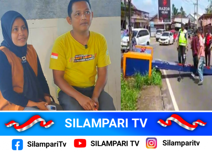 Truk Muatan Kerupuk Senggol Gapura di Lubuklinggau, Sopir Diminta Bayar Rp. 40 Juta