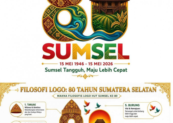 Logo Hari Jadi Provinsi Sumatera Selatan ke-80: Menarik Secara Visual Berikut maknanya