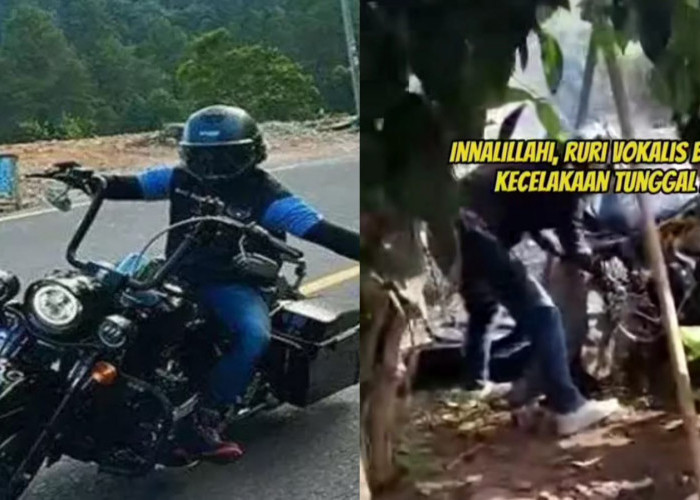 Kendarai Harley-Davidson, Ruri Vokalis Band Repvblik Alami Kecelakaan Tunggal di Ciamis