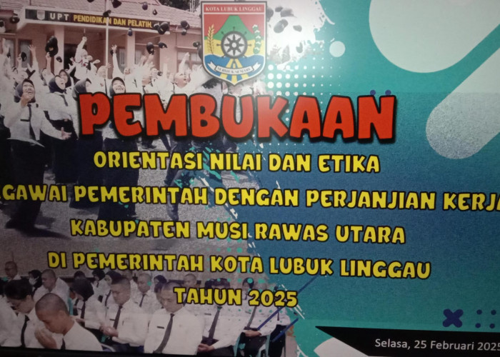 Wakil Wali Kota Lubuk Linggau Buka Orientasi Nilai dan Etika PPPK Kabupaten Muratara