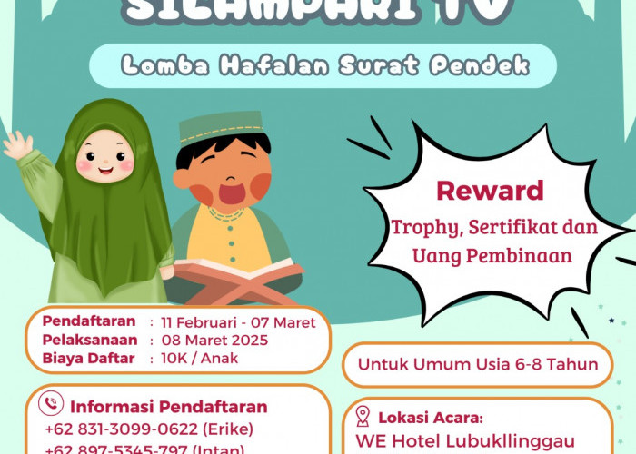 Silampari TV Hadirkan Lomba Hafalan Surat Pendek, Raih Trophy dan Uang Pembinaan!